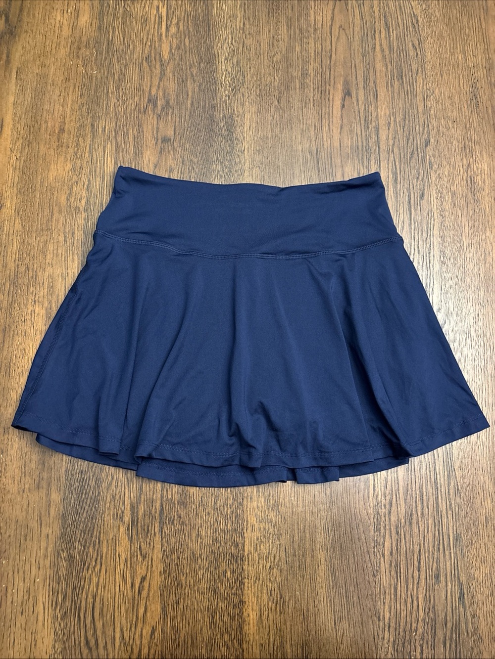 Navy Athletic Mini Skort with Wide Waistband